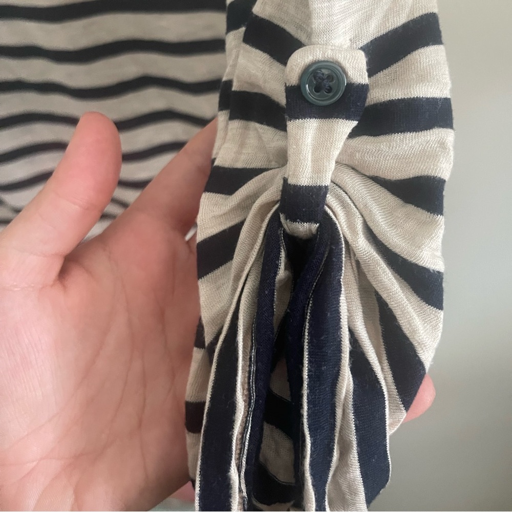 Size L Splendid striped 3/4 t-shirt - Picture 3 of 6